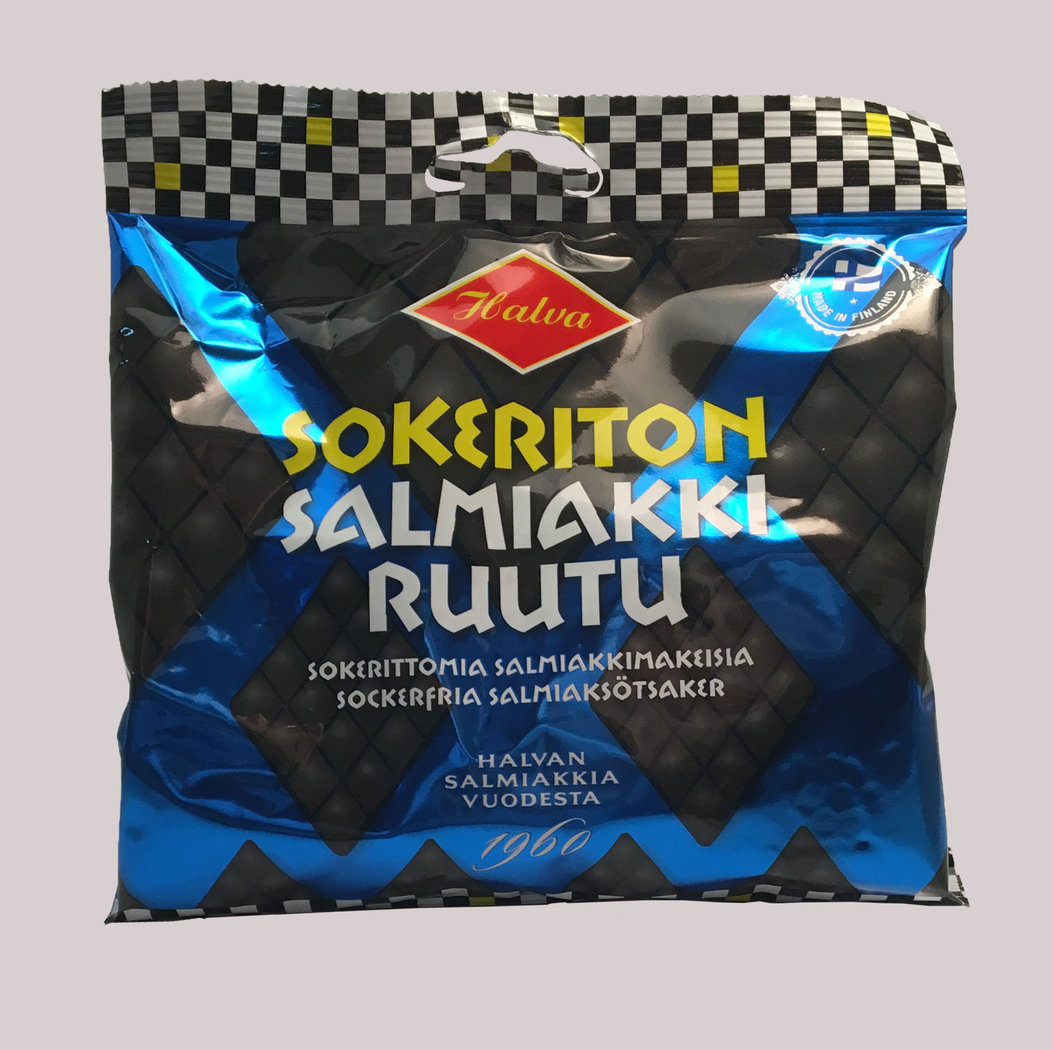 Sokeriton Salmiakki-Ruutu ohne Zucker