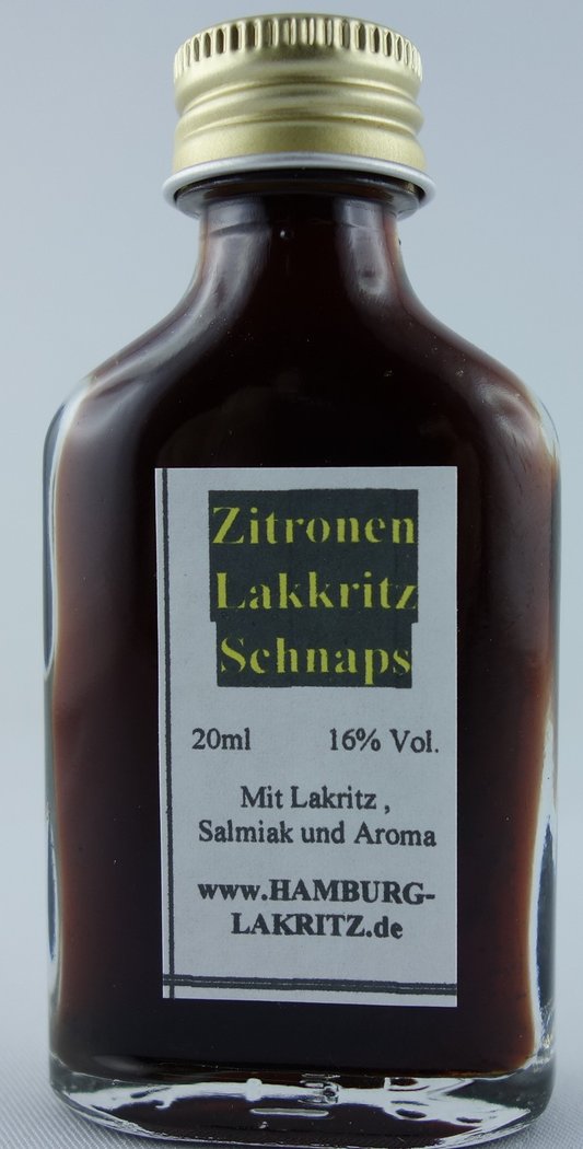 Zitronen Lakritz Schnaps
